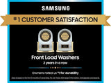 4.5 cu. ft. Large Capacity Smart Front Load Washer with Super Speed Wash in Platinum