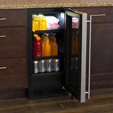 15-In Built-In Beverage Center with Door Style - Stainless Steel Frame Glass, Door Swing - Right