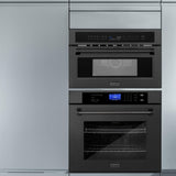 ZLINE 30 in. Microwave Oven in Black Stainless Steel with Traditional Handle (MWO-30-BS)