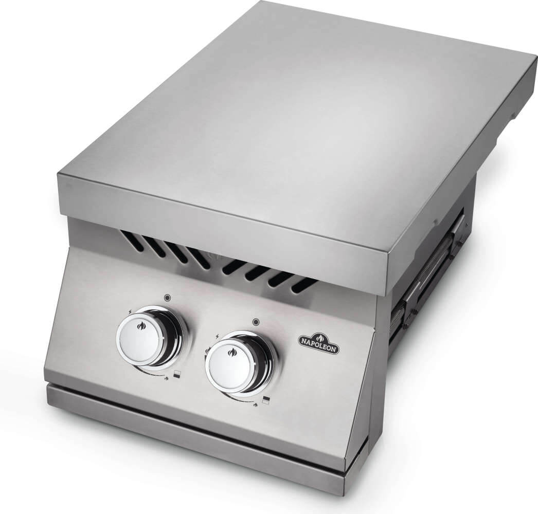 Built-in 500 Series Inline Dual Range Top Burner with Stainless Steel Cover , Natural Gas, Stainless Steel