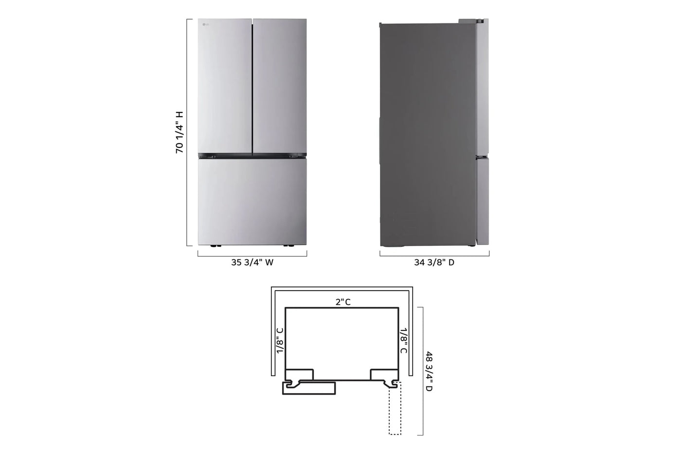 32 cu. ft. Smart Standard-Depth MAX™ French Door Refrigerator