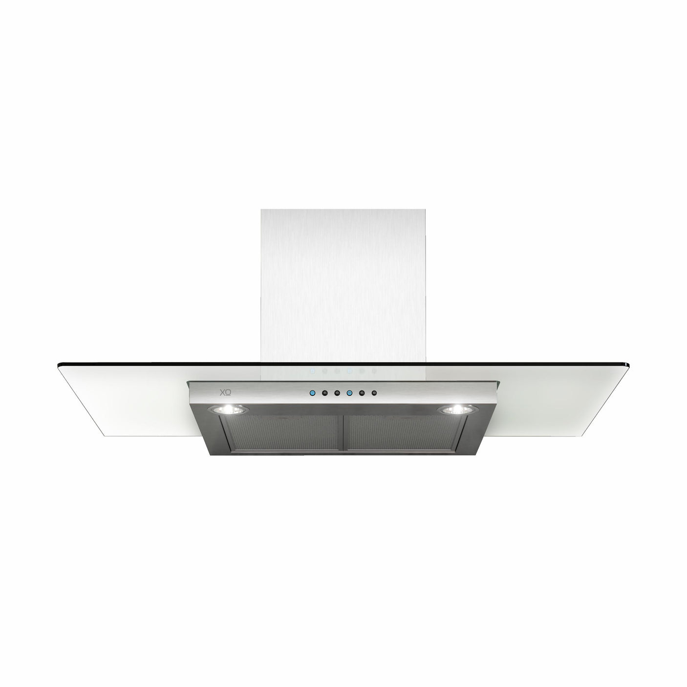 30" CCC 600/395 CFM Wall Chimney Hood Stainless/Glass