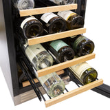 Avanti 28 Bottle DESIGNER Series Wine Cooler - Stainless Steel / 28 Bottles