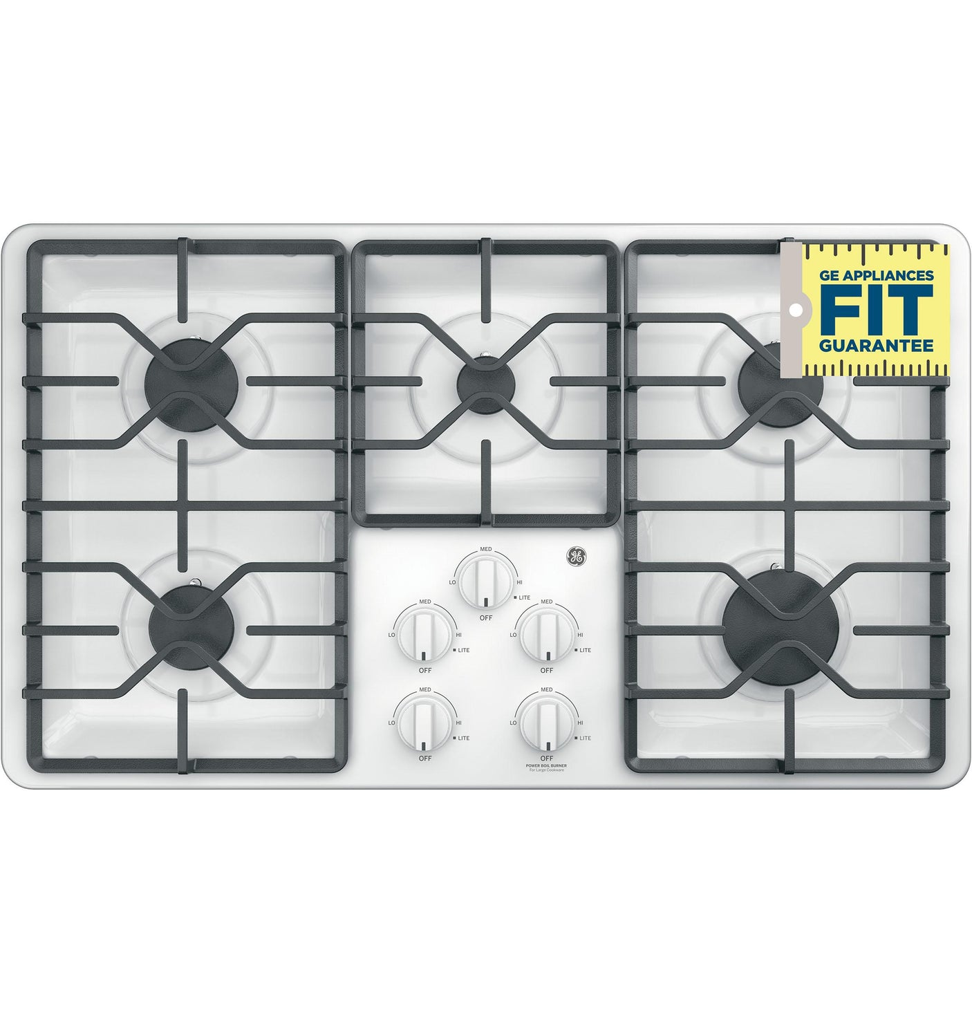 GE® 36" Built-In Gas Cooktop with Dishwasher-Safe Grates