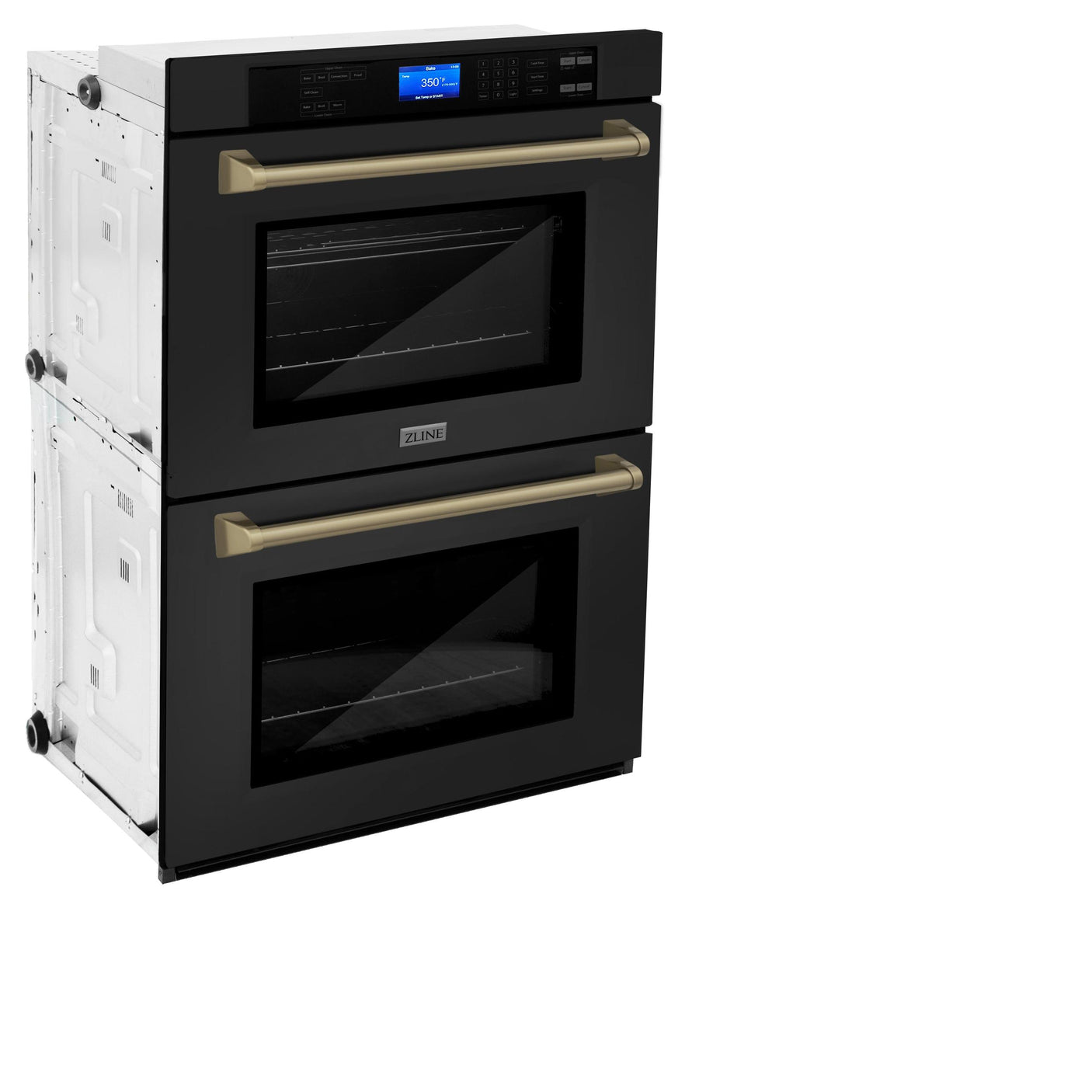 ZLINE 30" Autograph Edition Double Wall Oven with Self Clean and True Convection in Black Stainless Steel (AWDZ-30-BS) [Color: Champagne Bronze]