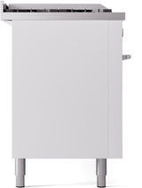 Professional Plus II 60 Inch Dual Fuel Liquid Propane Freestanding Range in White with Trim