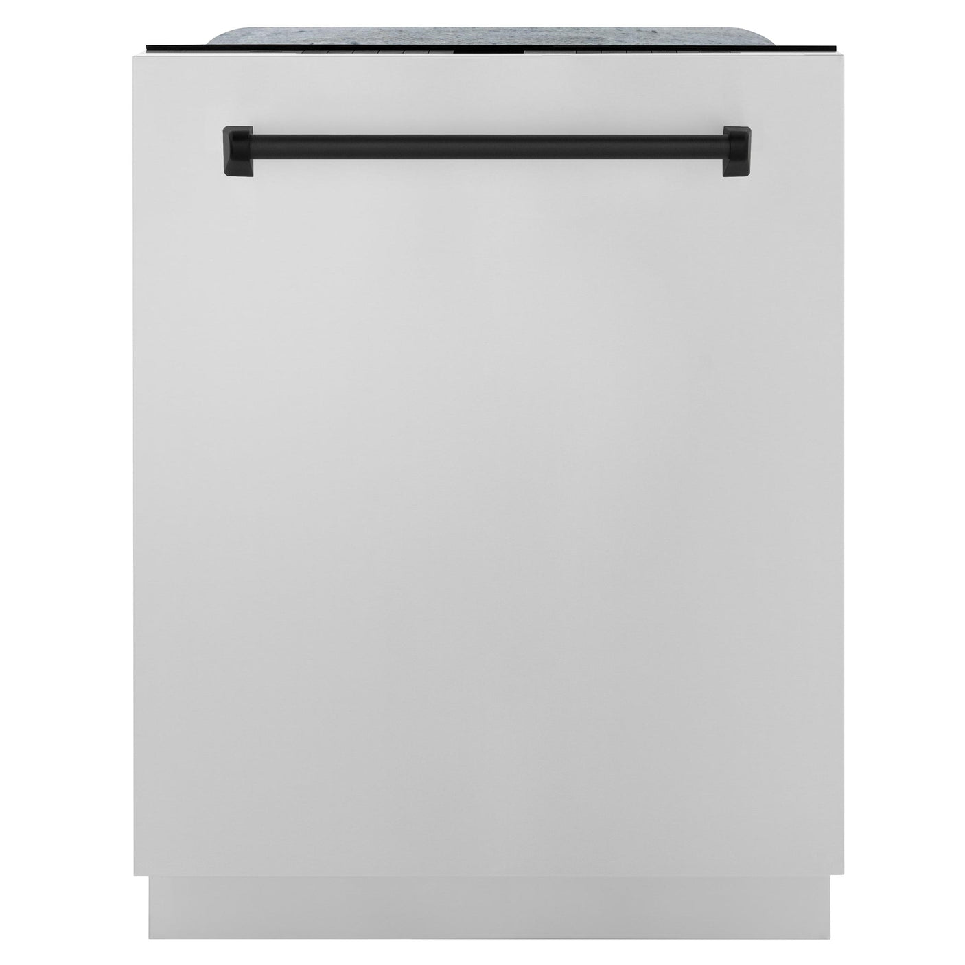 ZLINE Autograph Edition 24" 3rd Rack Top Touch Control Tall Tub Dishwasher in Stainless Steel with Accent Handle, 45dBa (DWMTZ-304-24) [Color: Matte Black]