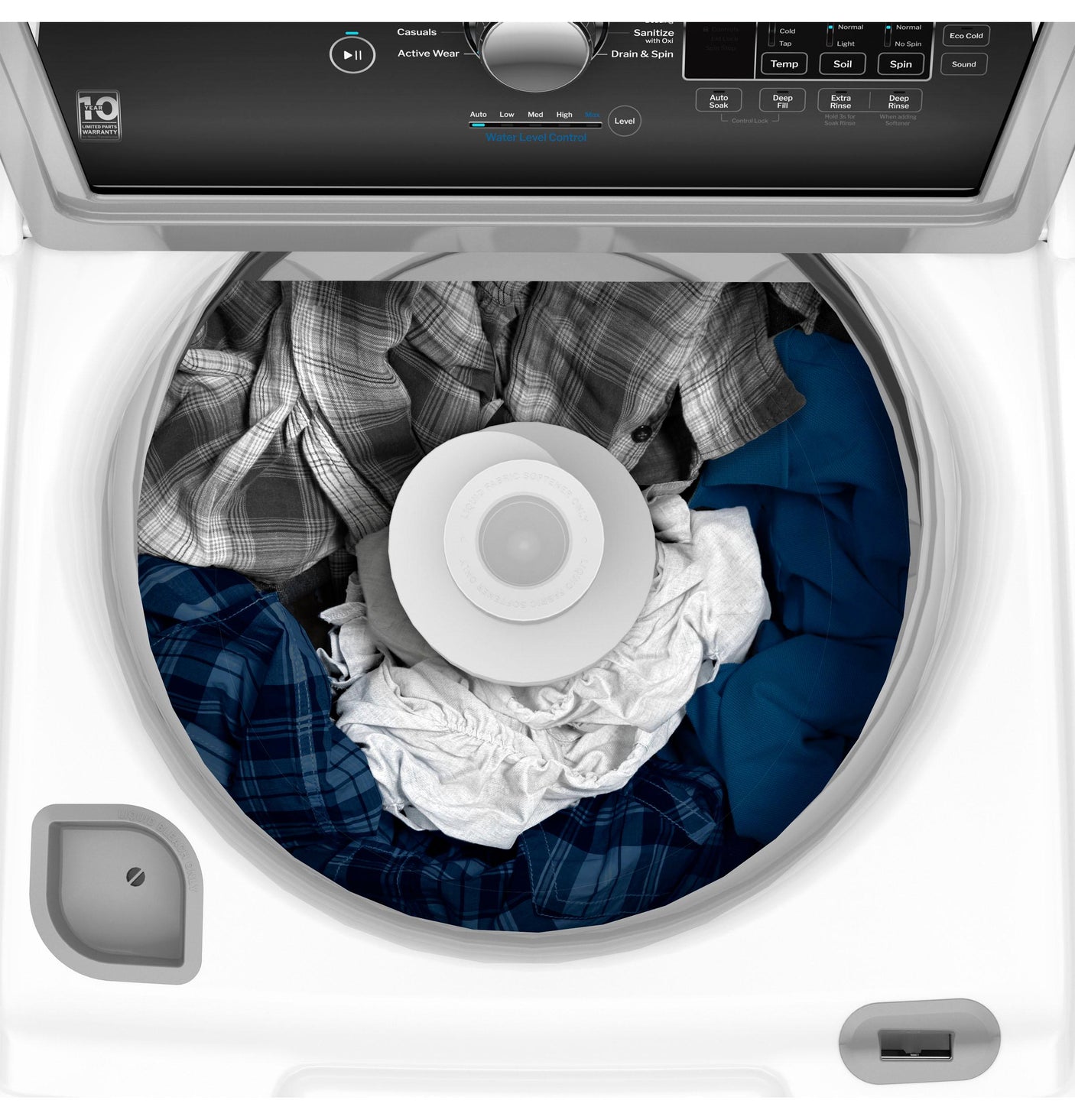 GE® 4.5 cu. ft. Capacity Washer with Water Level Control