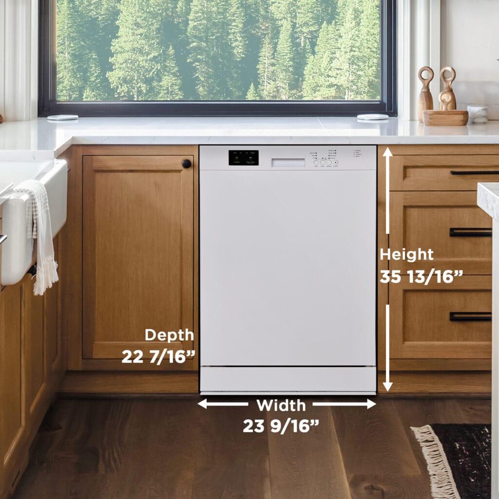 Danby 24" Wide Built-in Dishwasher in White