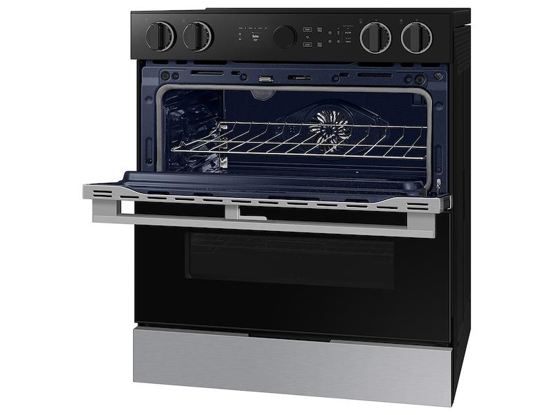 Bespoke Smart Slide-In Electric Range 6.3 cu. ft. with Flex Duo™ & Illuminated Precision Knobs in Stainless Steel