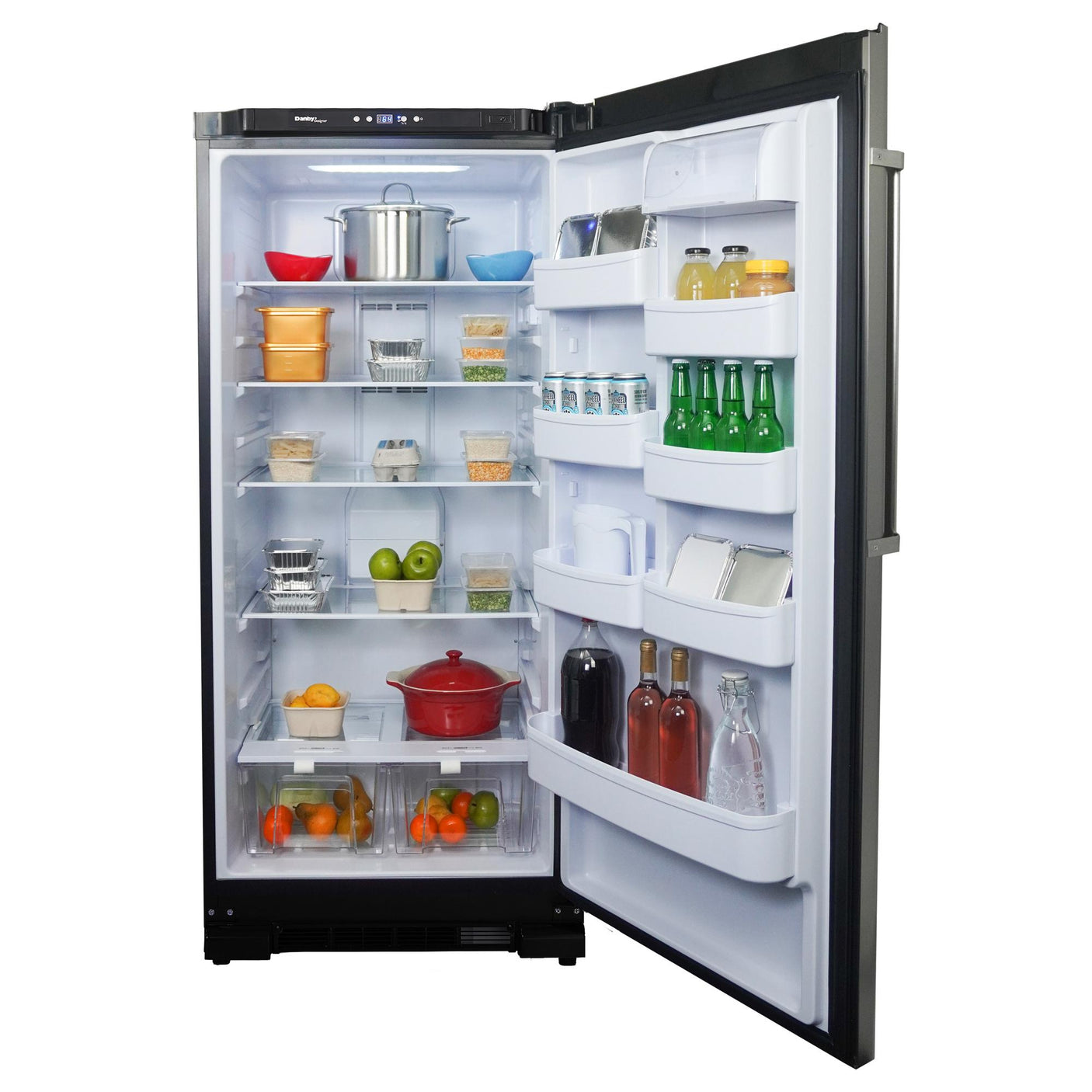 Danby Designer 17.0 cu. ft. Apartment Size Fridge in Stainless Steel Look