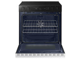 Bespoke 6.3 cu. ft. Smart Slide-In ENERGY STAR® Certified Electric Range with Air Fry in White Glass