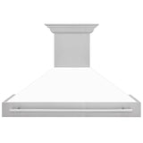 ZLINE 48 in. DuraSnow Stainless Steel Range Hood with Colored Shell Options (8654SNX-48) [Color: White Matte]