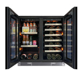 30" Beverage/Wine Double Door SS Glass