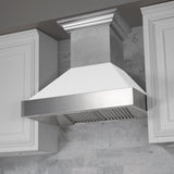 ZLINE DuraSnow Stainless Steel Range Hood With White Matte Shell (8654WM)