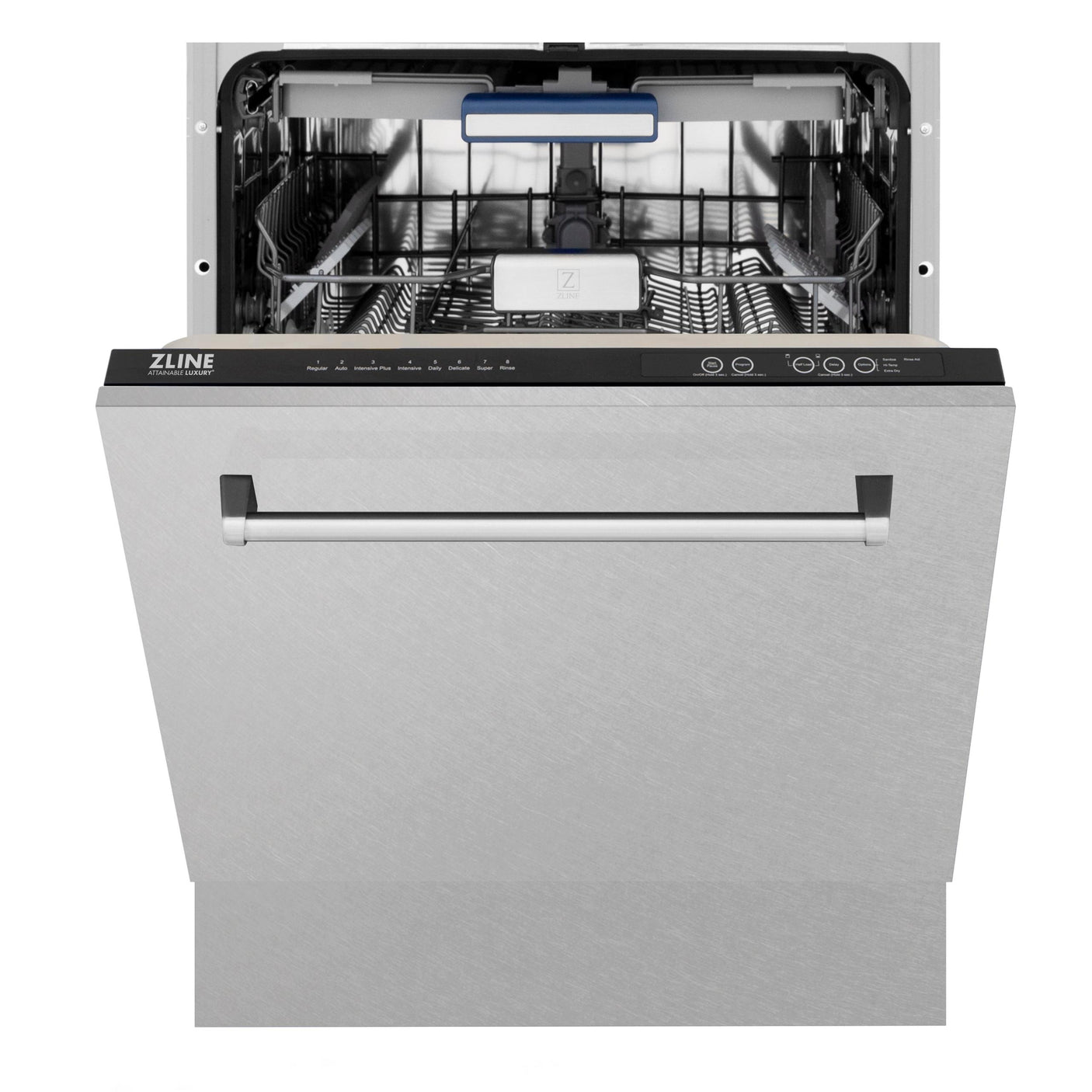 ZLINE 24" Tallac Series 3rd Rack Dishwasher with Traditional Handle, 51dBa (DWV-24) [Color: DuraSnow Stainless Steel]