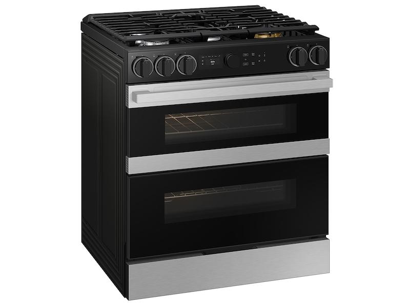 Bespoke Smart Slide-In Gas Range 6.0 cu. ft. with Flex Duo™ & Illuminated Precision Knobs in Stainless Steel