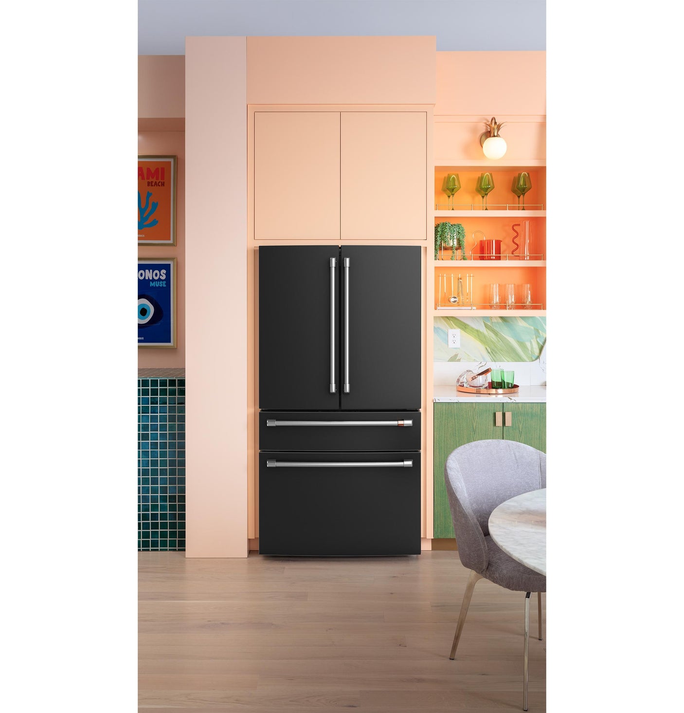 Café™ ENERGY STAR® 23.2 Cu. Ft. Smart Counter-Depth 4-Door French-Door Refrigerator With Dual-Dispense AutoFill Pitcher