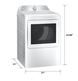 GE Profile™ ENERGY STAR® 7.4 cu. ft. Capacity aluminized alloy drum Electric Dryer with Sanitize Cycle and Sensor Dry