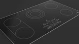 36" RADIANT COOKTOP WITH BRUSHED ALUMINUM TRIM