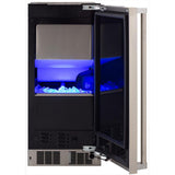 15" Clear Ice Machine with Sapphire Illuminice - Gravity Drain - Panel-Ready Solid Overlay Door with Integrated Right Hinge*