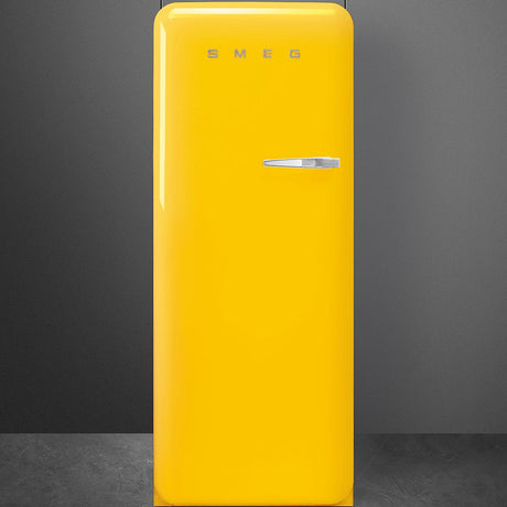 Approx 24" 50'S Style Refrigerator with ice compartment, Yellow, Left hand hinge