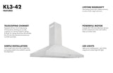 ZLINE Convertible Vent Wall Mount Range Hood in Stainless Steel (KL3)