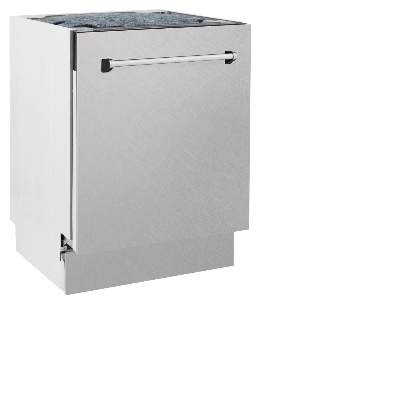 ZLINE 24" Tallac Series 3rd Rack Dishwasher with Traditional Handle, 51dBa (DWV-24) [Color: DuraSnow Stainless Steel]