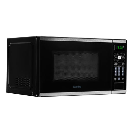 Danby 0.7 cu. ft. Countertop Microwave in Black and Stainless Steel