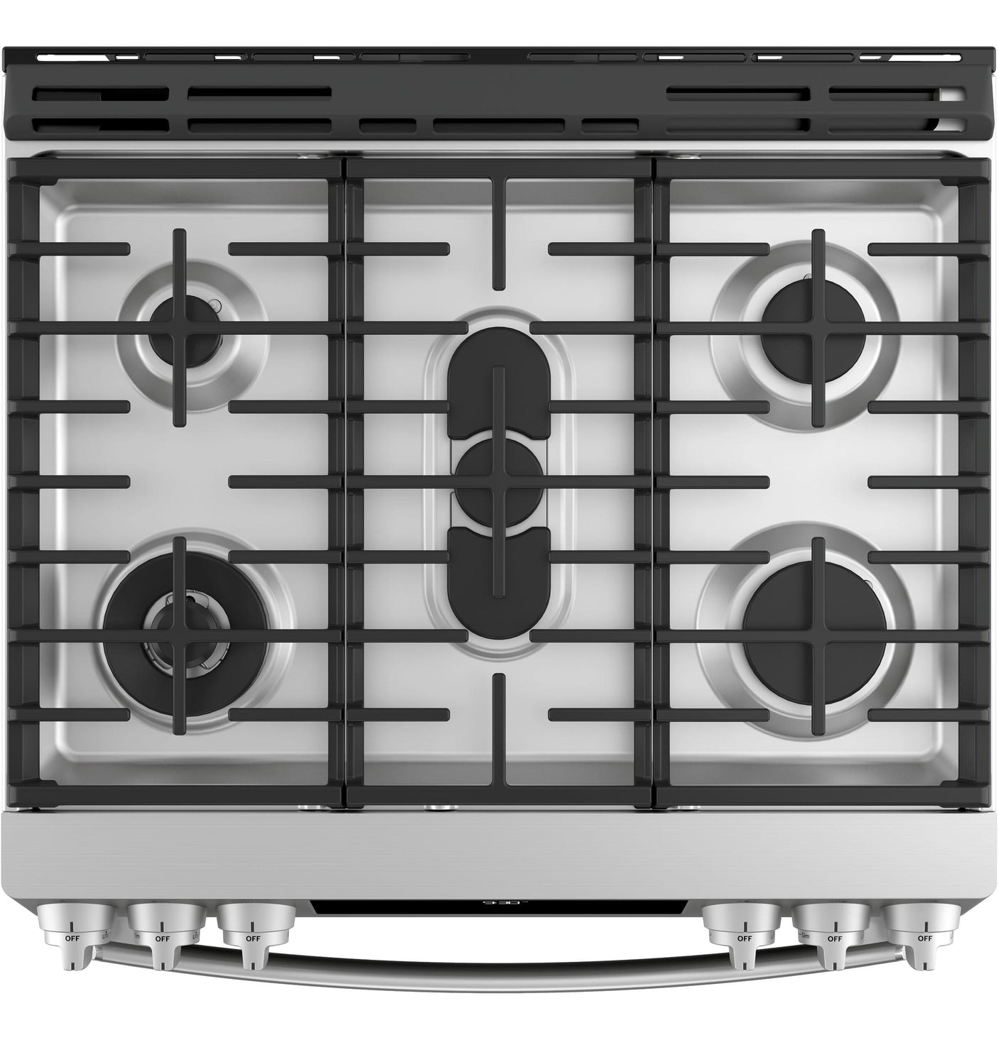 GE Profile™ 30" Smart Slide-In Front-Control Gas Fingerprint Resistant Range with No Preheat Air Fry