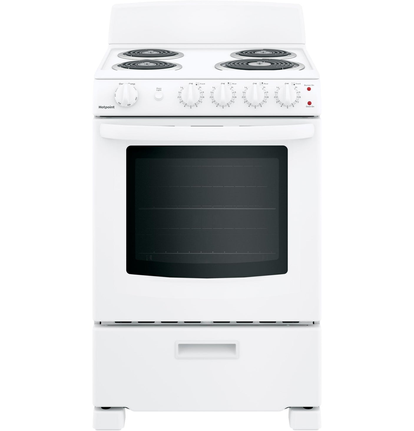 Hotpoint® 24" Free-Standing Front-Control Electric Range