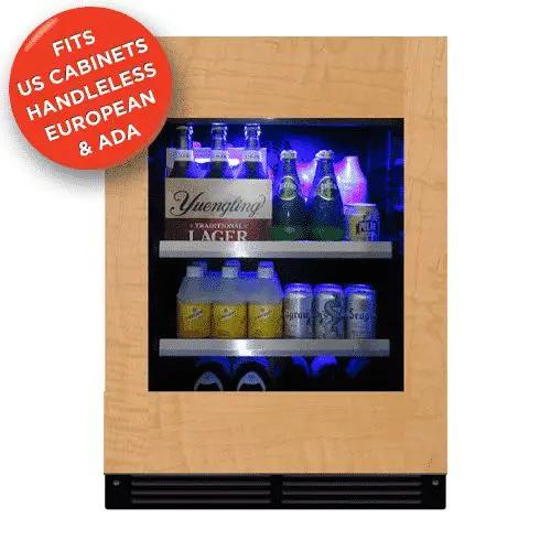 24" Beverage Center Overlay Glass ADA Height