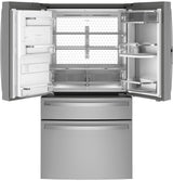 GE Profile™ ENERGY STAR® 27.9 Cu. Ft. Smart Fingerprint Resistant 4-Door French-Door Refrigerator with Door In Door