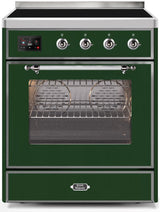 Majestic II 30 Inch Electric Freestanding Range in Emerald Green with Chrome Trim