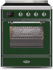 Majestic II 30 Inch Electric Freestanding Range in Emerald Green with Chrome Trim