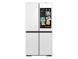 Bespoke Counter Depth 4-Door Flex™ Refrigerator (23 cu. ft.) with AI Family Hub™+ and AI Vision Inside™ in White Glass