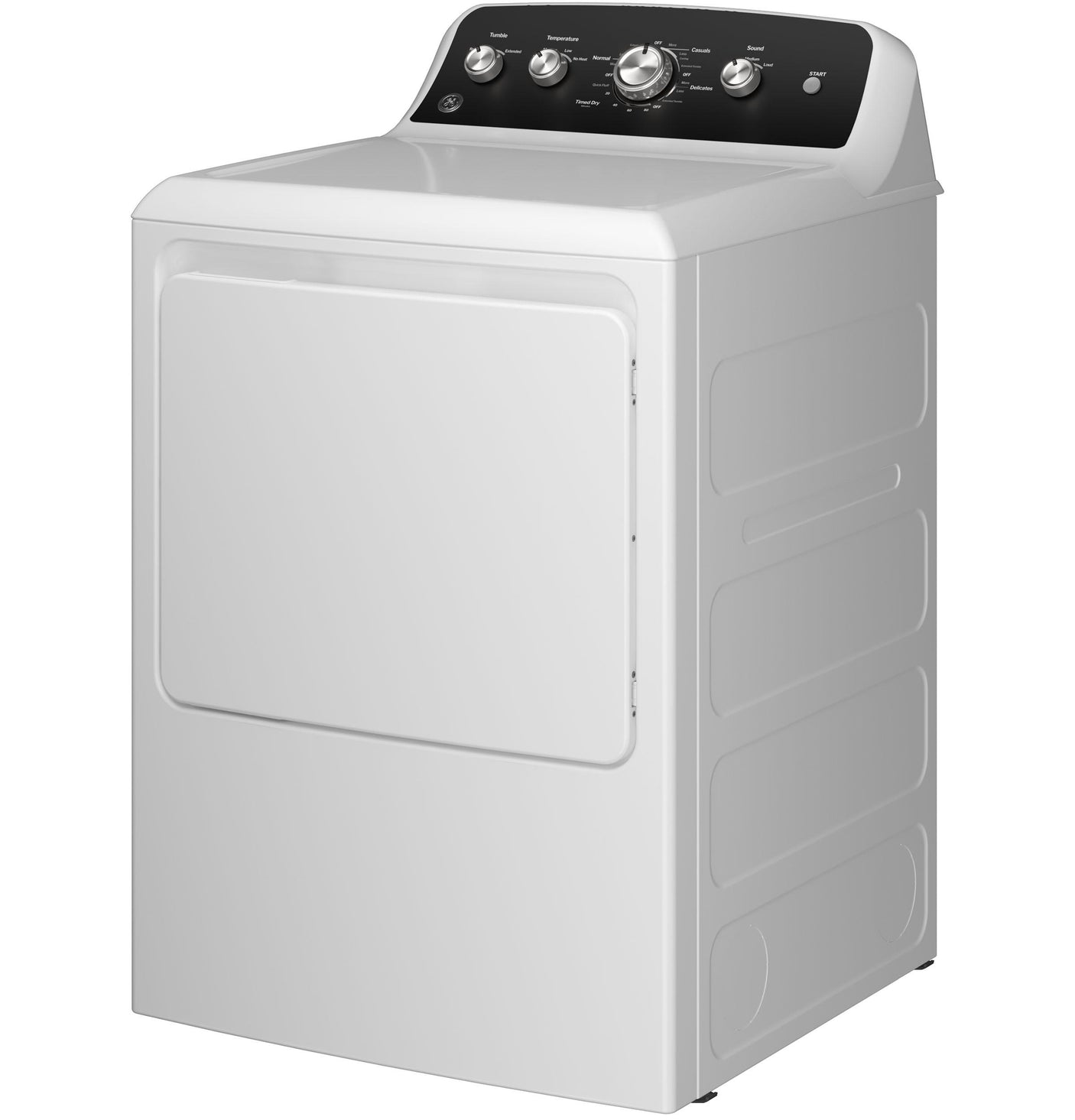 GE® 7.2 cu. ft. Capacity Gas Dryer with Up To 120 ft. Venting and Extended Tumble