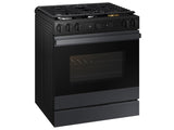 Bespoke 6.0 cu. ft. Smart Slide-In Gas Range with Air Sous Vide & Air Fry in Matte Black Steel