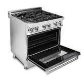 ZLINE 30 in. Dual Fuel Range with Gas Stove and Electric Oven in Stainless Steel (RA30) [Color: DuraSnow Stainless Steel]