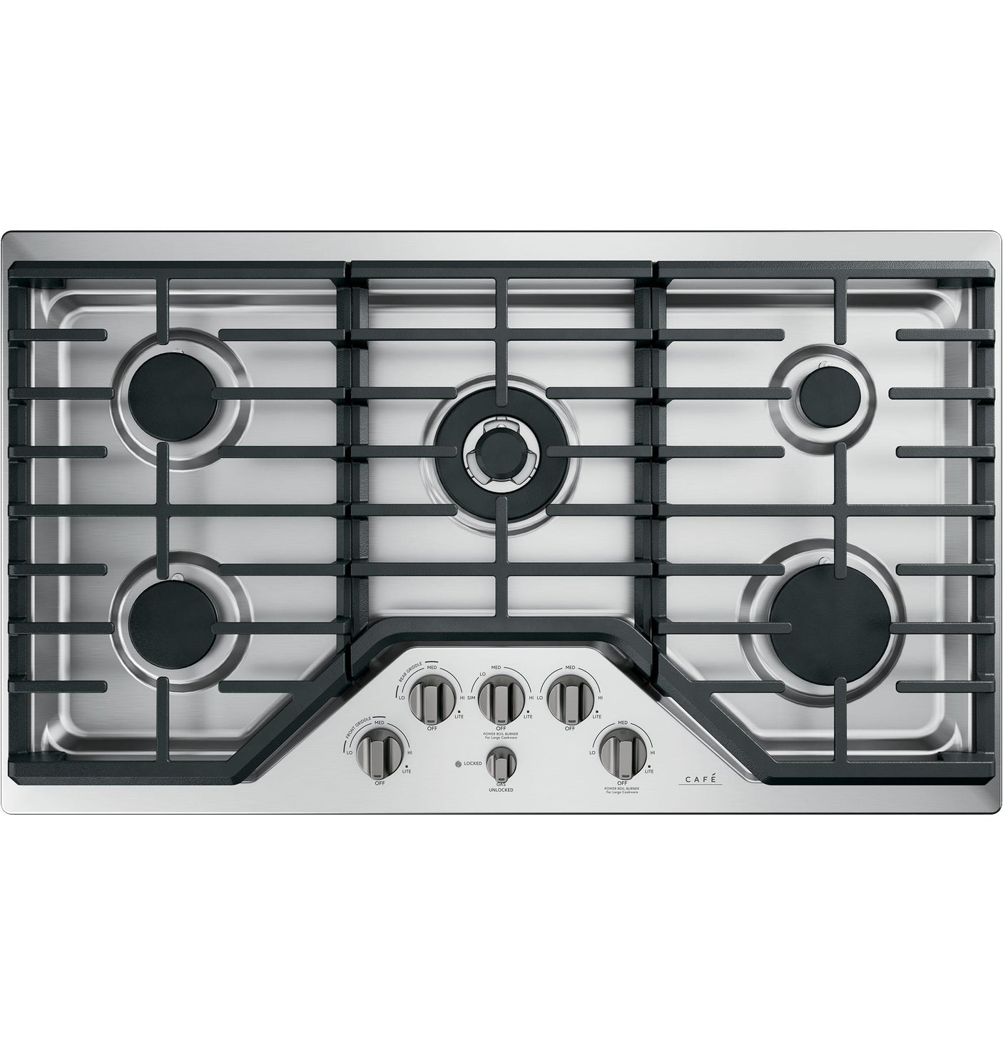 Café™ 5 Gas Cooktop Knobs - Brushed Black