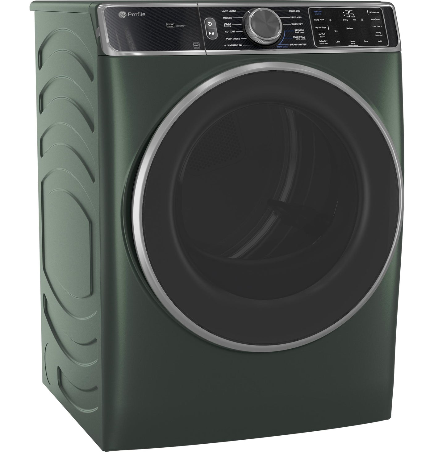 GE Profile™ ENERGY STAR® 7.8 cu. ft. Capacity Smart Front Load Electric Dryer with Steam and Sanitize Cycle