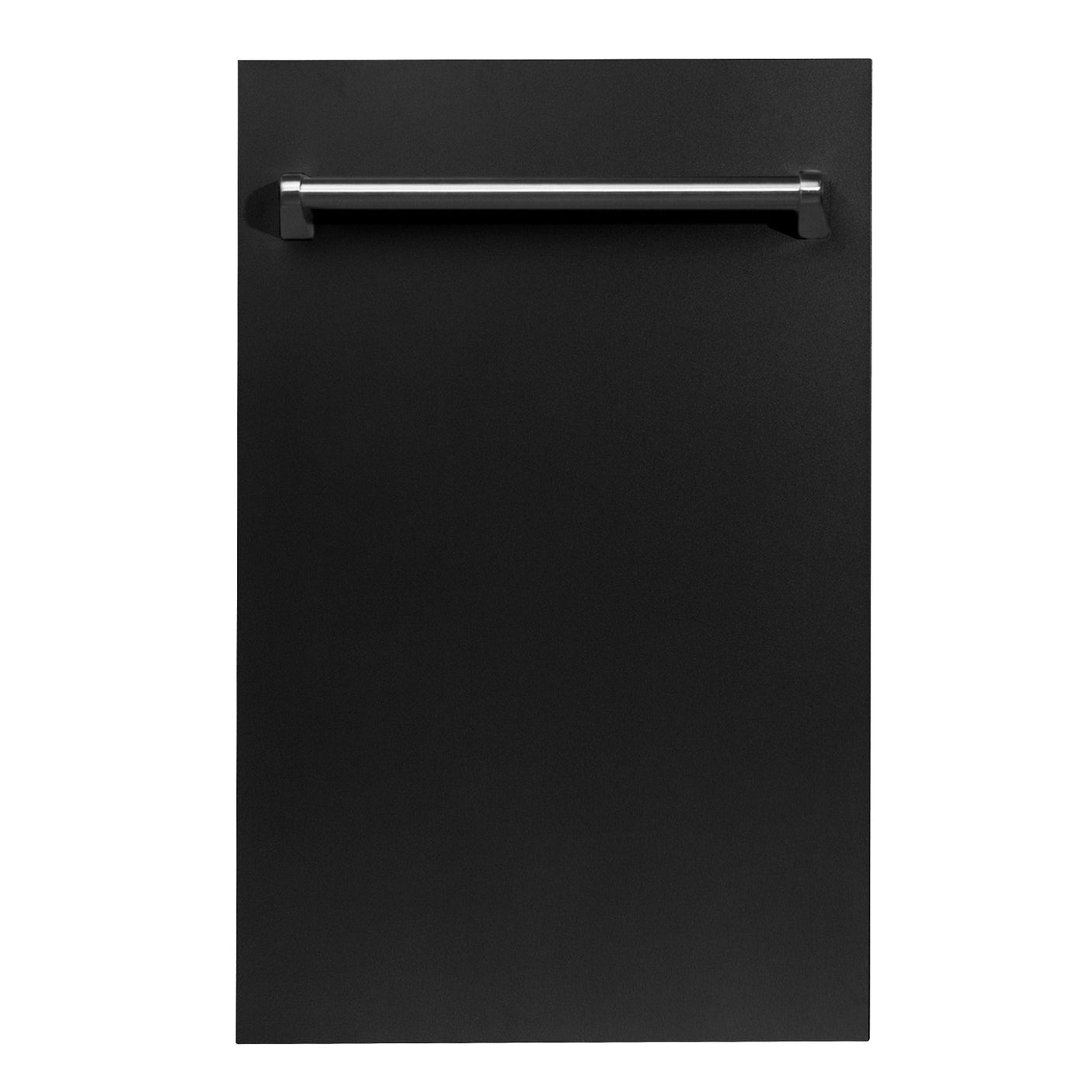 ZLINE 18 in. Compact Top Control Dishwasher with Stainless Steel Tub and Traditional Handle, 52dBa (DW-18) [Color: Black Matte]