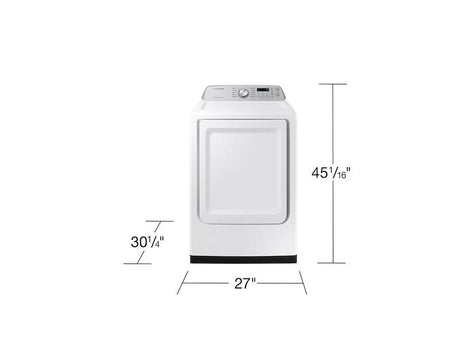 7.4 cu. ft. Smart Gas Dryer with Sensor Dry in White