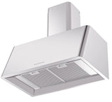 Nostalgie 30 Inch Stainless Steel Wall Mount Convertible Range Hood