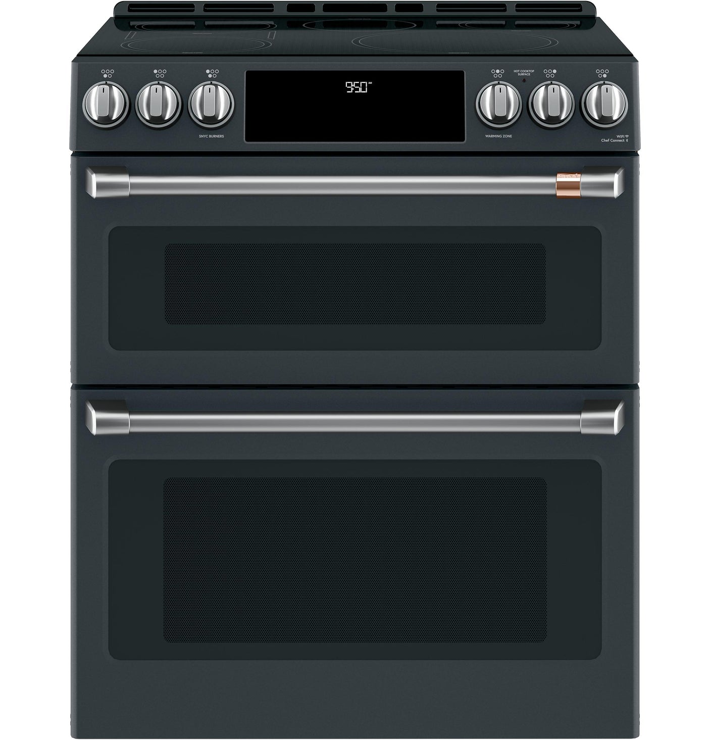 Café™ 30" Smart Slide-In, Front-Control, Induction and Convection Double-Oven Range