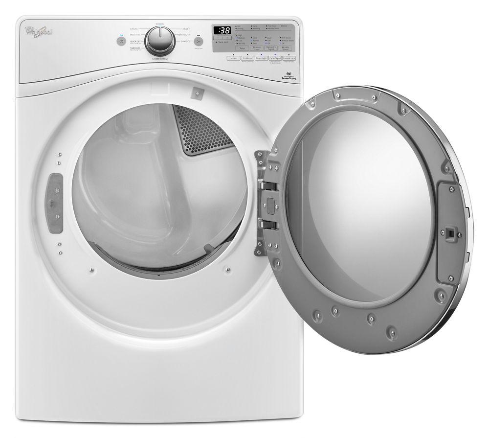 7.4 cu.ft Front Load Electric Dryer with Advanced Moisture Sensing, Steam Refresh