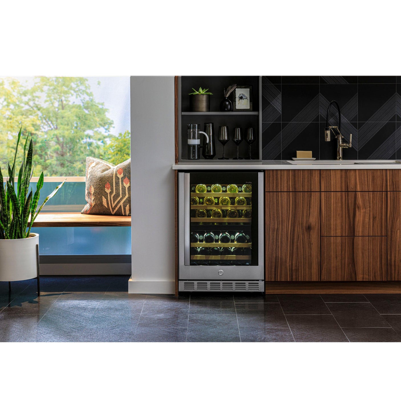 GE Profile™ 44-Bottle Dual Zone Wine Cooler