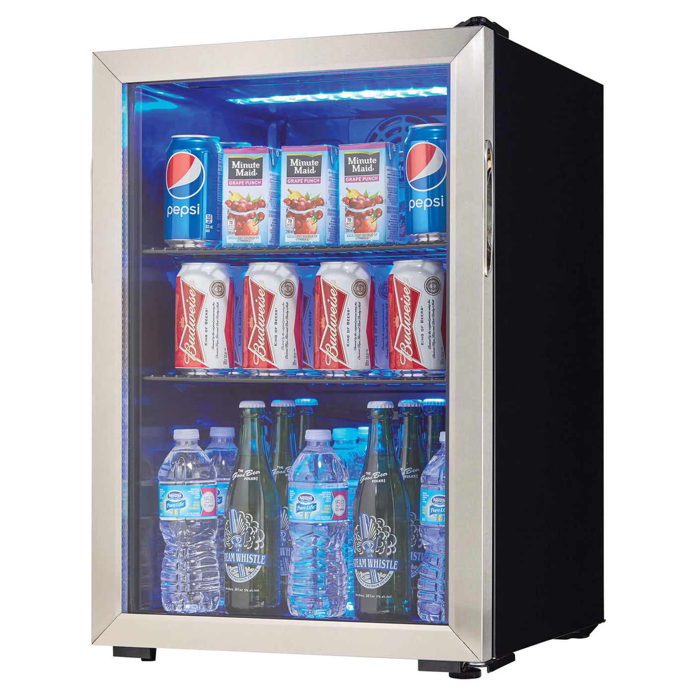 Danby 2.6 cu. ft. Free-Standing Beverage Center in Stainless Steel