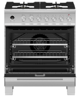 30" Series 9 Contemporary 4 Burner Dual Fuel Self-Cleaning Range