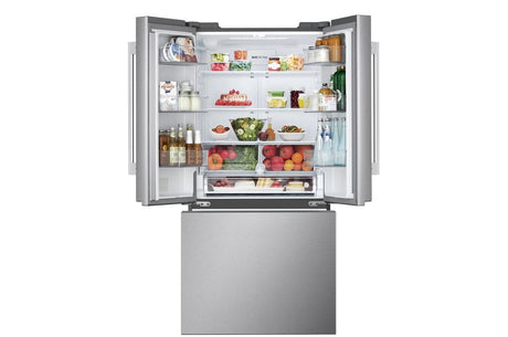 25 cu.ft. 3-Door French Door Refrigerator with Hybrid Handle Design